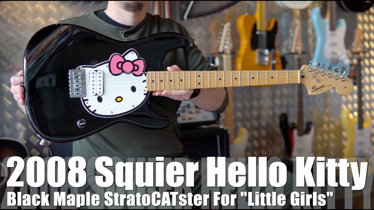 The Squier Hello Kitty Stratocaster is THE MANLIEST guitar you can