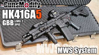 新製品レビュー】Guns Modify HK416A5 ガスブローバック 実射レビュー