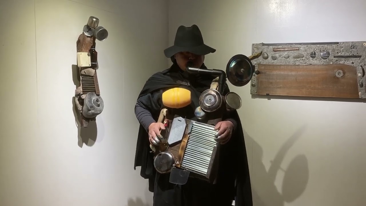 ディジュリドゥ付きウォッシュボード Didgeridoo washboard 自作 - YouTube