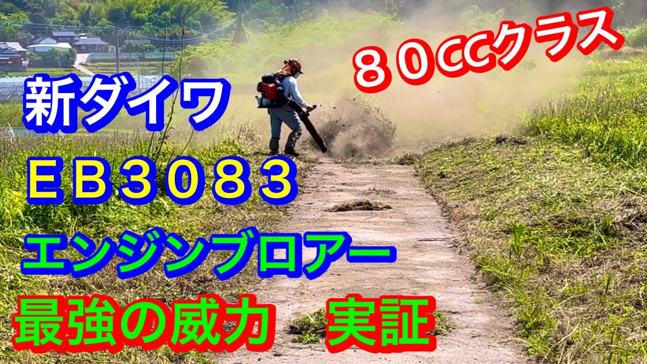 223.新ダイワEB3083.ブロアー最強、背負い式 最強威力実証 #新
