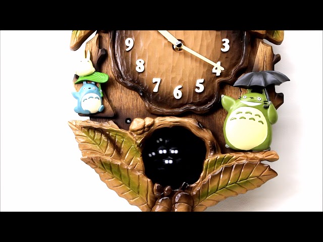 リズム時計 となりのトトロ メロディー付振り子時計 4MJ837MN06 My