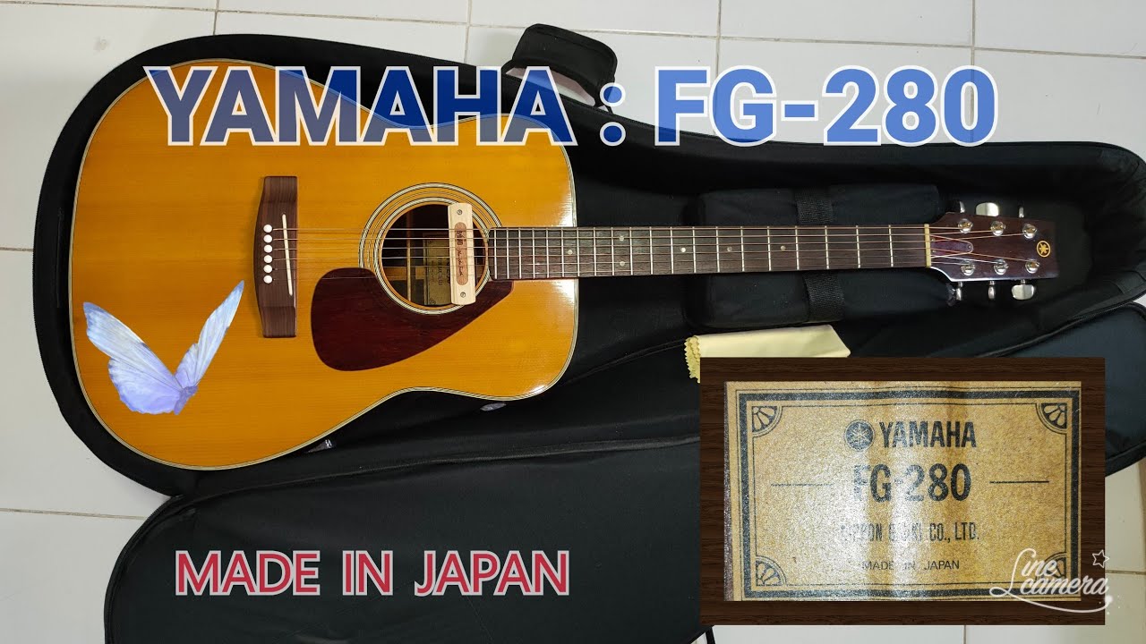 รีวิว Yamaha : FG-280/made in japan - YouTube