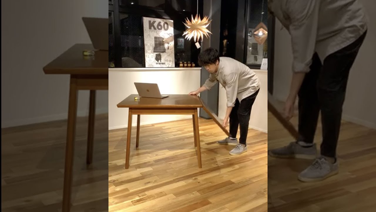 カリモク60+ ダイニングテーブル バタフライ ピュアビーチ［D36466AE