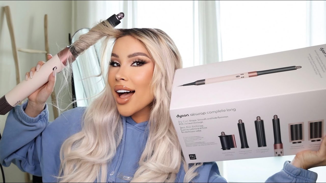 ROSE GOLD DYSON AIRWRAP COMPLETE LONG UNBOXING - YouTube