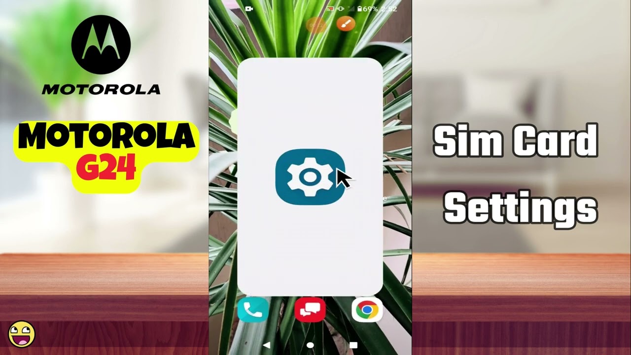Sim Card Settings Motorola Moto G24 || How to set sim card options