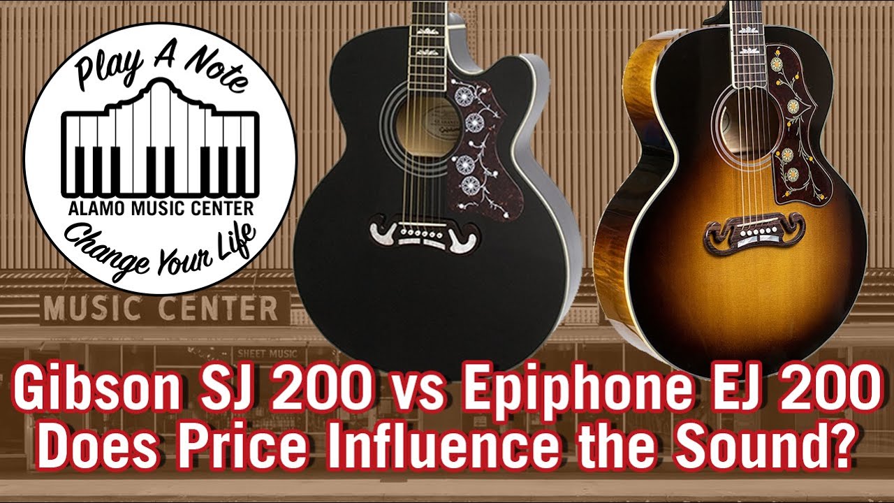 Gibson SJ 200 vs Epiphone EJ 200 - Does $5249 Sound Better Than