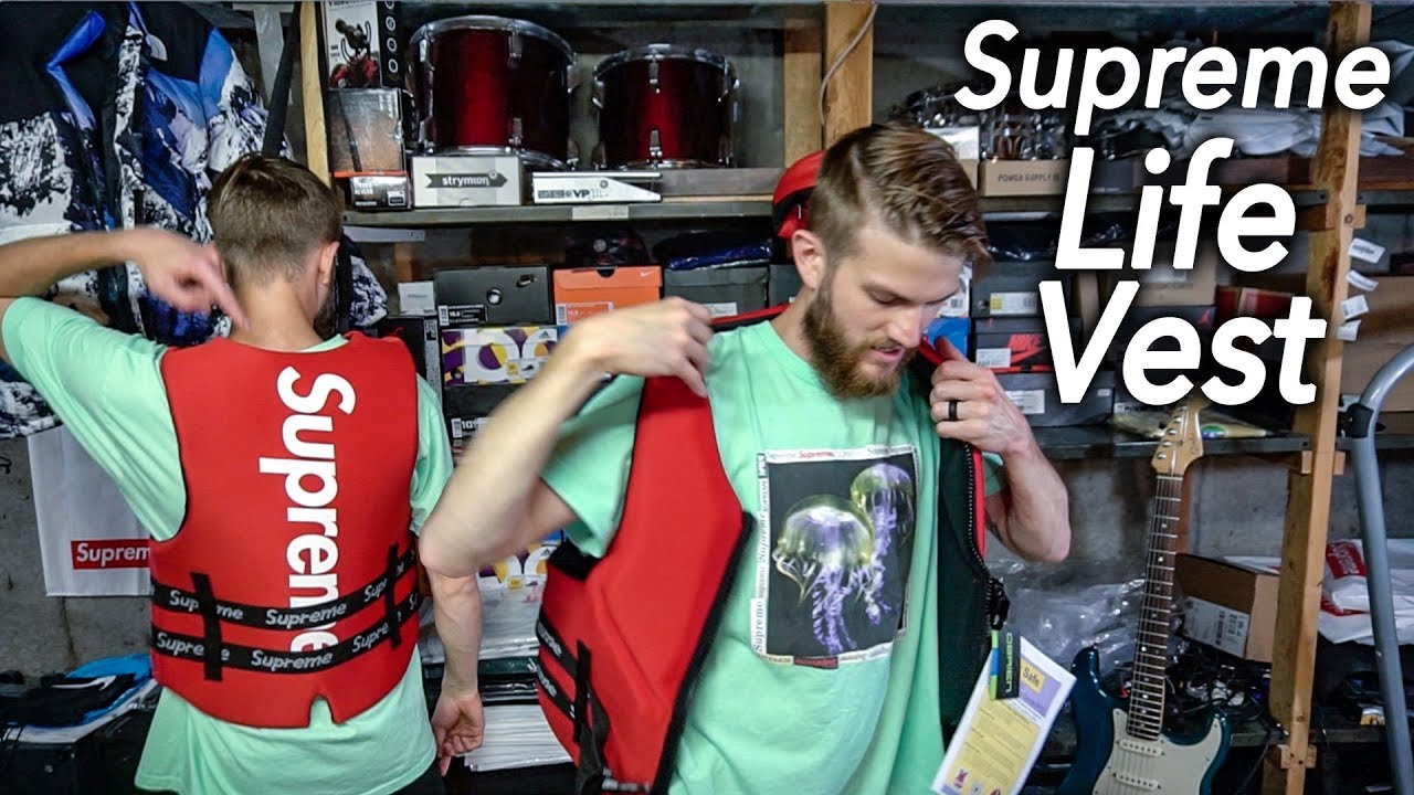 SUPREME life vest jacket - YouTube