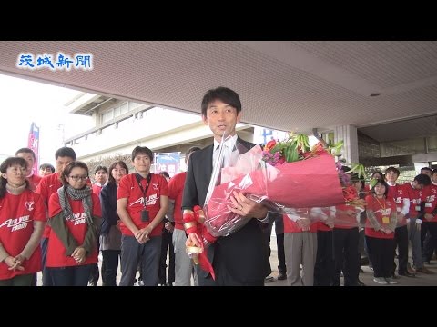 J1鹿島の石井監督がリーグ優勝とクラブW杯準優勝を報告 鹿嶋市役所