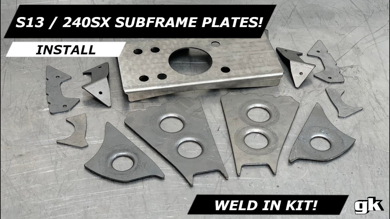 Gktech S13 180sx 240sx R32 Weld In Reinforcement Plates - Install