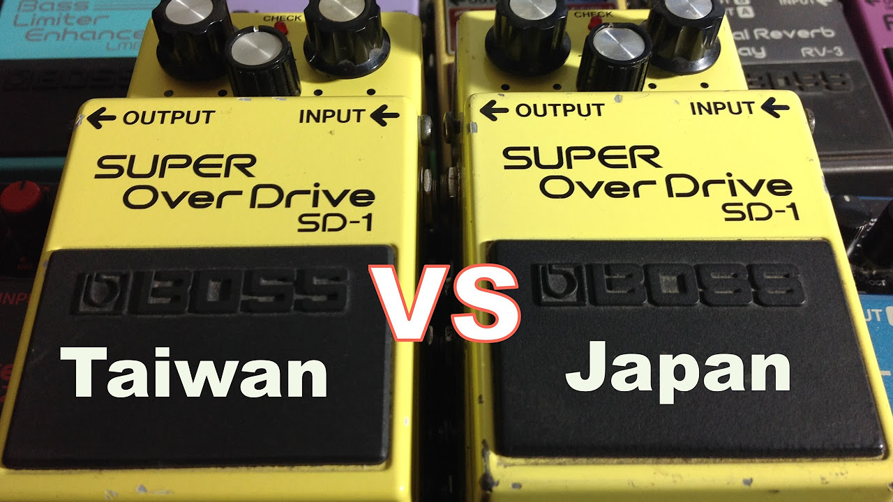 Boss SD-1 Super Overdrive Shootout: Japan vs Taiwan! - YouTube