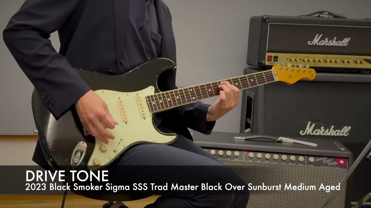 2023 Black Smoker Sigma SSS Trad Master Black Over Sunburst Medium
