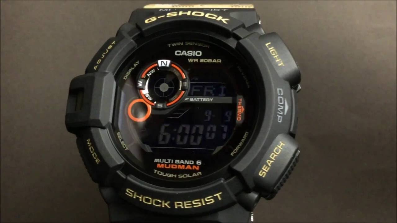 CASIO G-SHOCK MUDMAN カシオGショック マッドマン ソーラー電波腕時計
