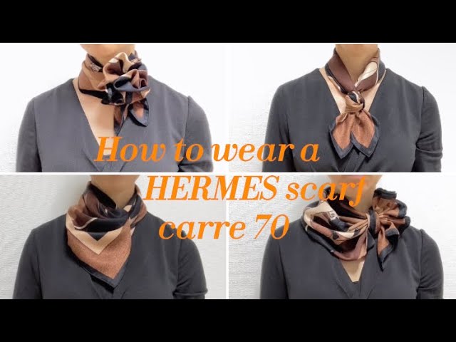 日本で1番わかりやすい》エルメススカーフ☆簡単で華やかな巻き方