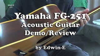 Yamaha FG-251 Vintage Acoustic Guitar Demo / Review - YouTube