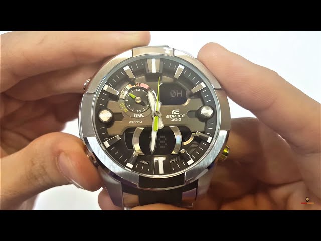 CASIO EDIFICE WATCH ERA-201D-1AVDF UNBOXING - YouTube