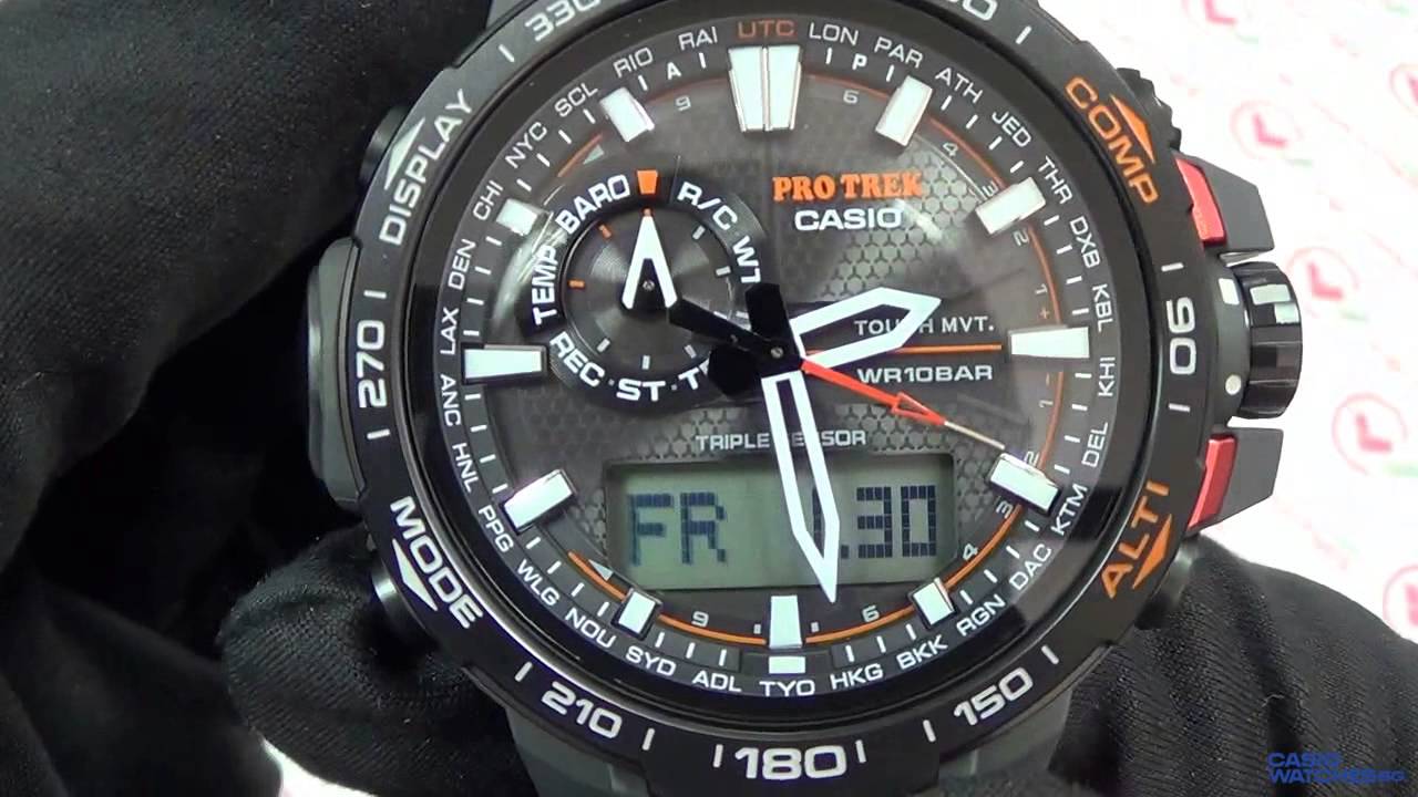 Casio Pro Trek PRW-6000Y-1ER - YouTube