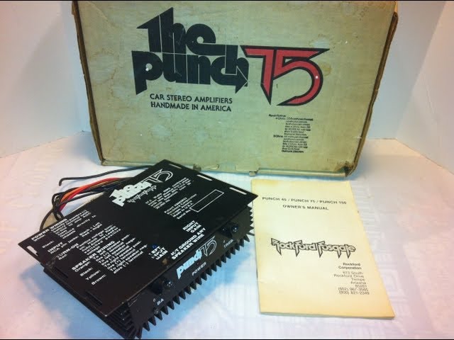 Old School Rockford Fosgate Punch 75 First Generation Amp