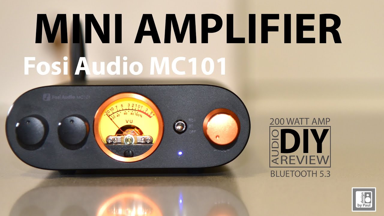 Fosi Audio MC101 Mini Amplifier Review - Bluetooth 5.3 with VU