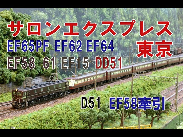 Nゲージ】色々な機関車で牽引、KATO サロンエクスプレス東京 内装塗装