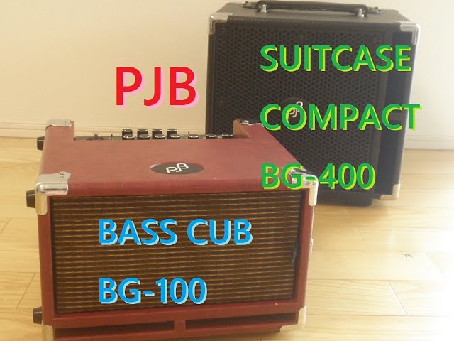PHIL JONES BASS(PJB) BASS CUB BG-100 vs SUITCASE COMPACT BG-400