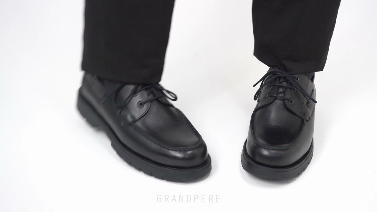 クレマン KLEMAN モカシン デッキシューズ DONATO ブラック - YouTube