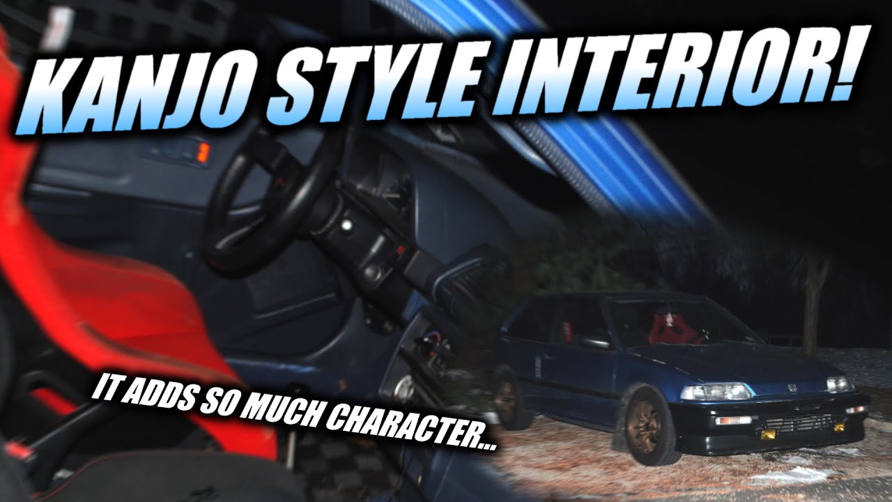 EF CIVIC GETS A KANJO INSPIRED INTERIOR! - YouTube