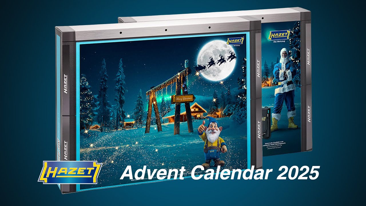 HAZET アドベントカレンダー サンタツール2025 開封動画 - YouTube