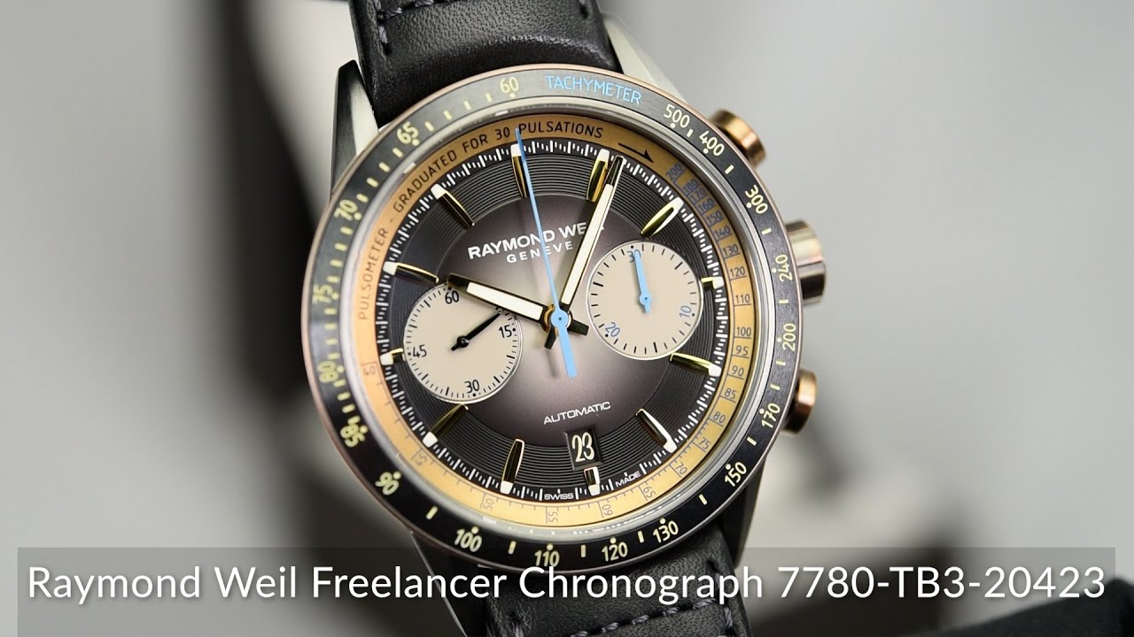 Raymond Weil Freelancer Chronograph 7780-TB3-20423 - YouTube
