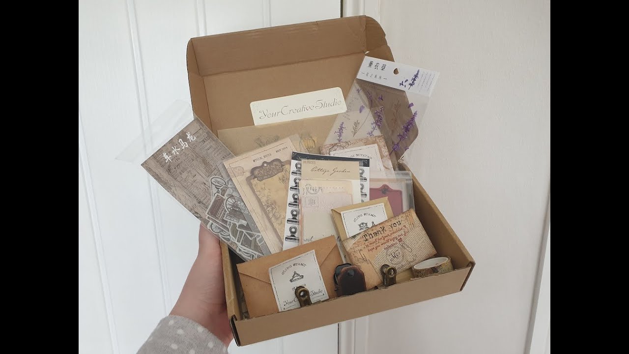 Unboxing a Vintage Journal Kit | Junk Journals - YouTube