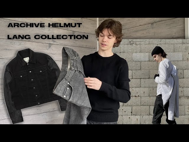 Showcasing my Archive Helmut Lang Collection - YouTube