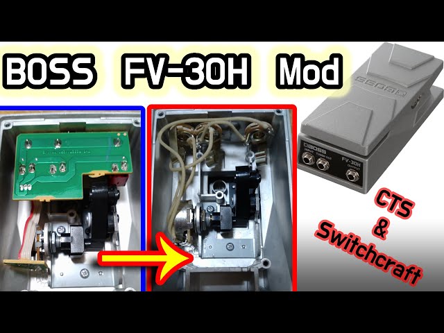BOSS FV-30H Modified - CTS pot & Switchcraft jack - YouTube