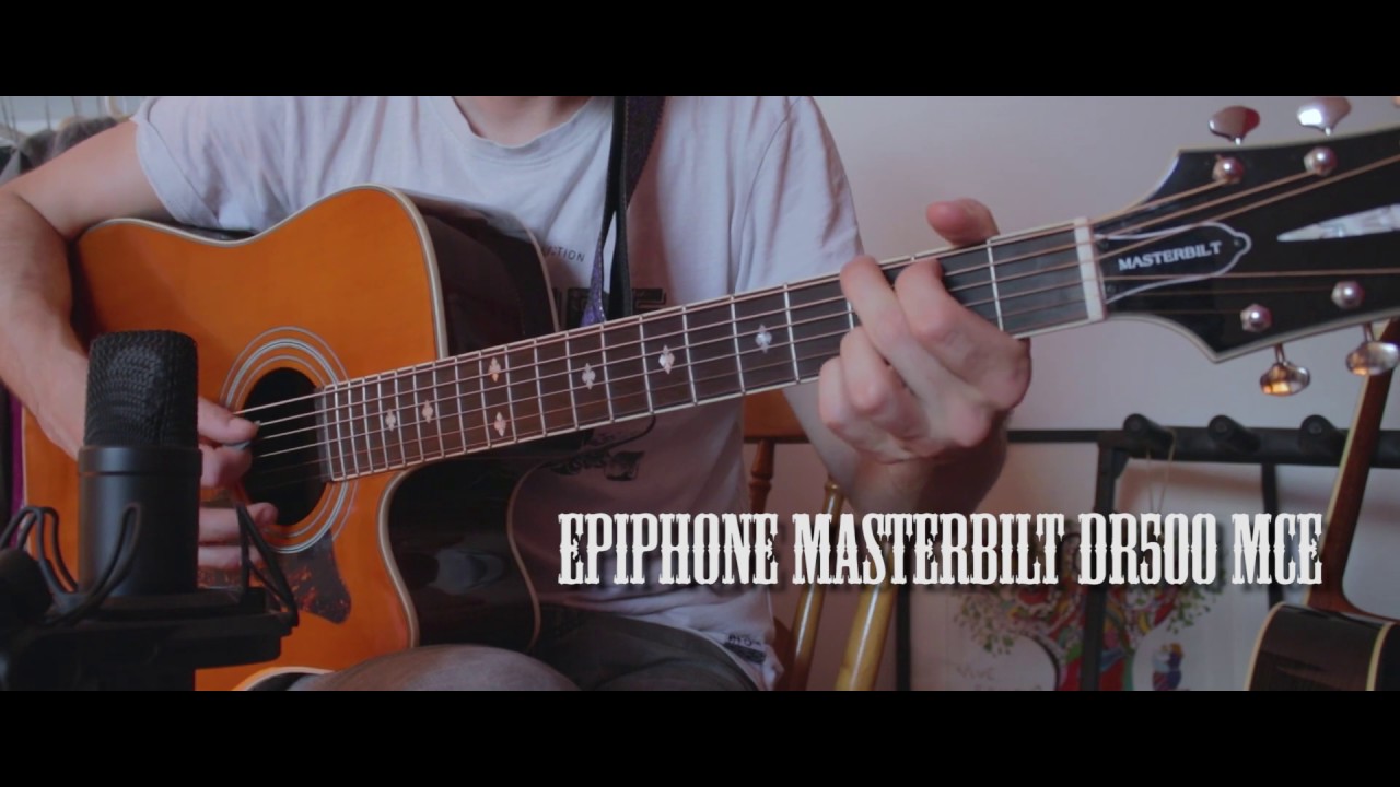 Epiphone Masterbilt DR-500MCE Natural Color - What To Know & Where