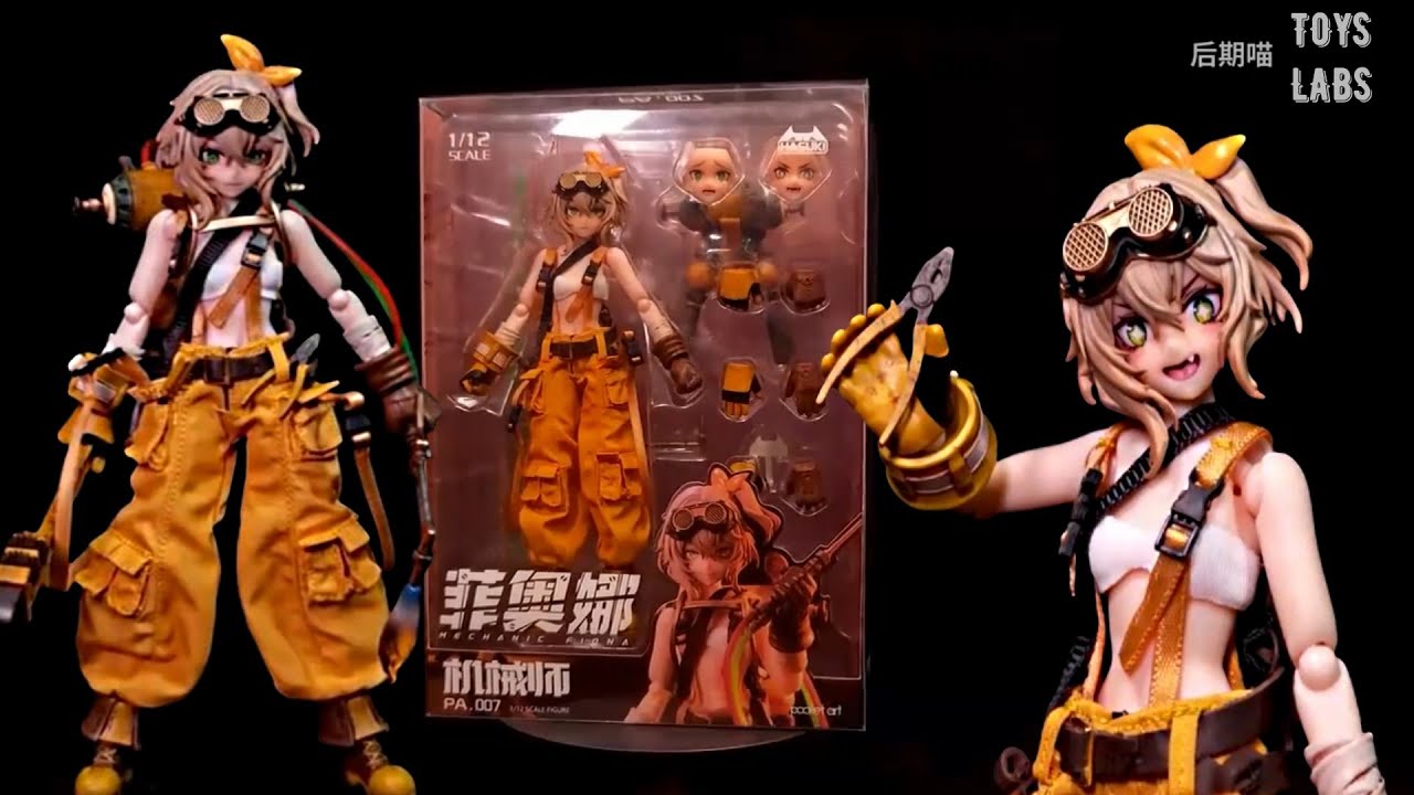 Exciting!! pocket art Series PA007 Mechanic Fiona 1/12 - YouTube