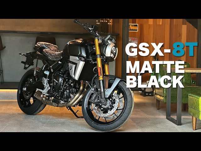 入荷初日【GSX-8T】マットブラック 実車が想像を超えてきた - YouTube