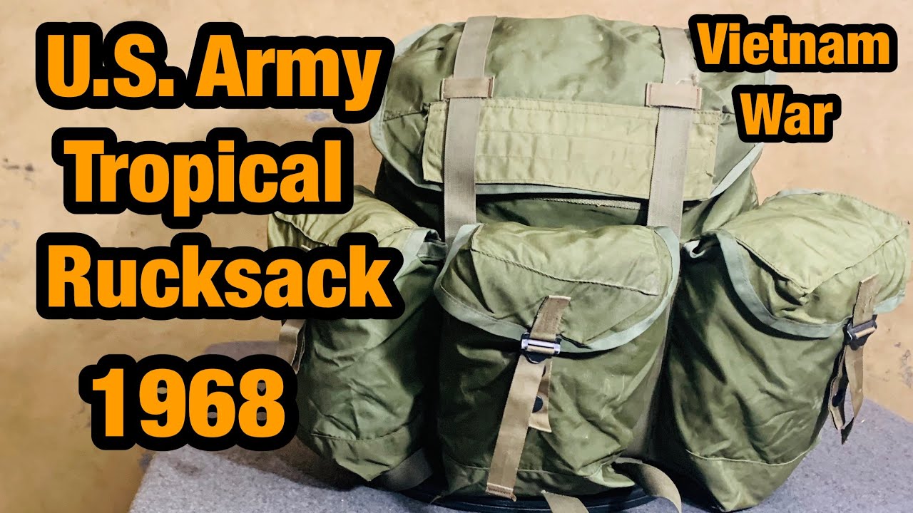Tropical Rucksack, U.S. Army 1968 Vietnam War - YouTube