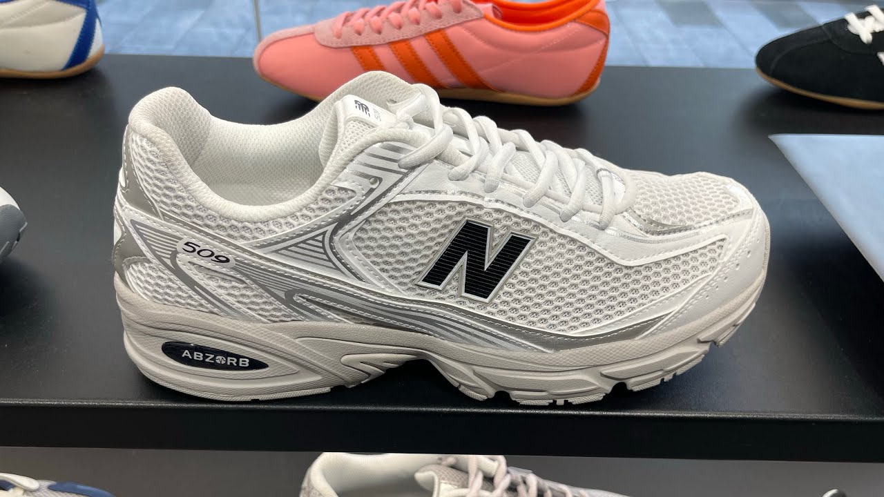 New Balance 509 (White/ Silver Metallic) - Style Code: U509WS