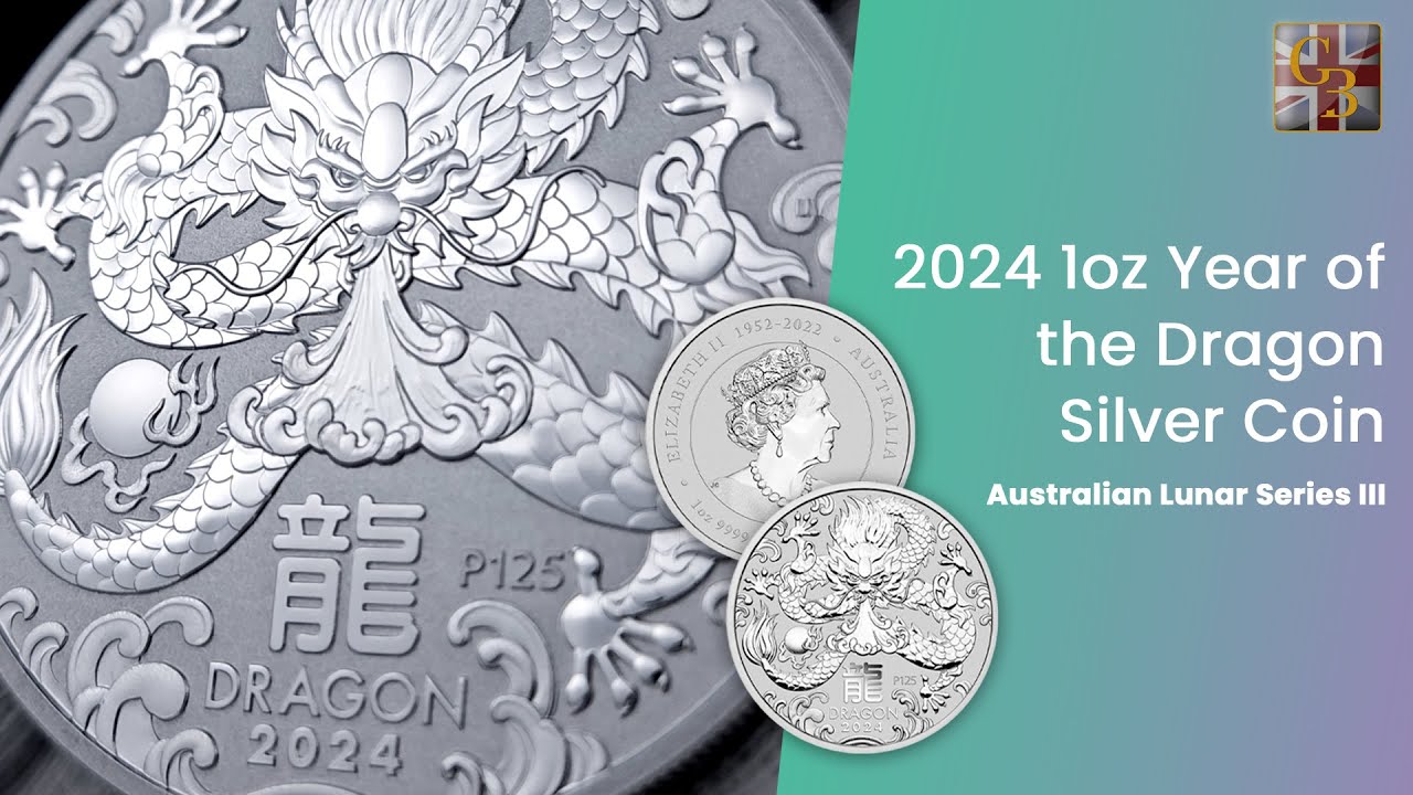 2024 1oz Year of the Dragon Silver Coin I Australian Lunar Series