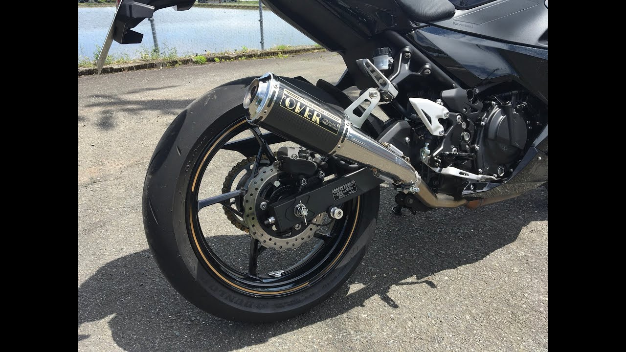 NINJA400 ｽﾘｯﾌﾟｵﾝﾏﾌﾗｰ ♪OVER RACING GP-PERFORMANCE XL Type-S SOUND