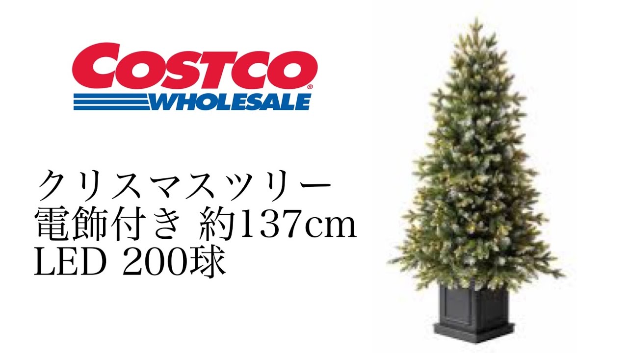 コストコのクリスマスツリー137cm 開封動画 - YouTube