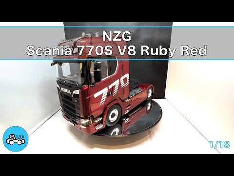 NZG Scania 770S V8 RubyRed 1/18 - YouTube