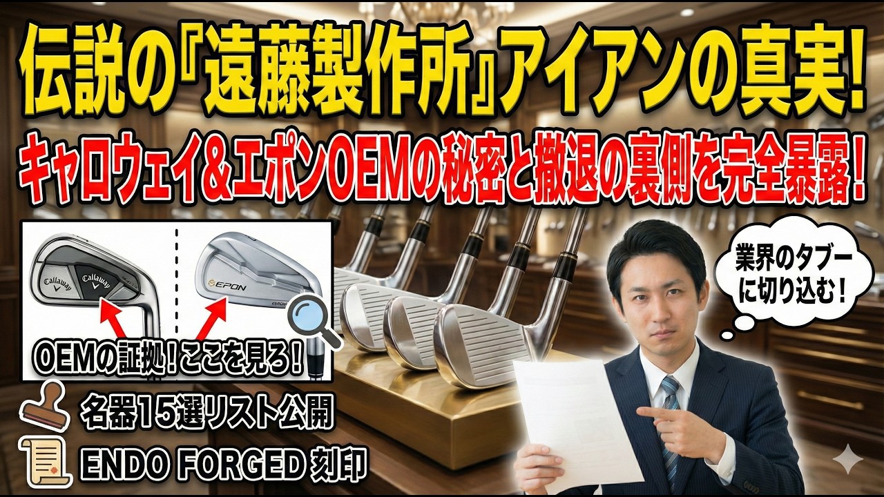 プロ絶賛！遠藤製作所アイアン名器15選｜キャロウェイ・エポンのOEM