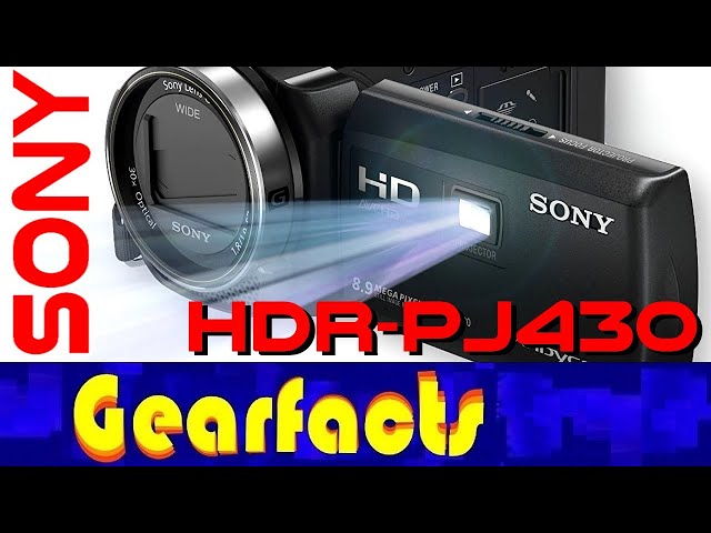 SONY HDR-PJ430. Camcorder with built-in projector. Excellent
