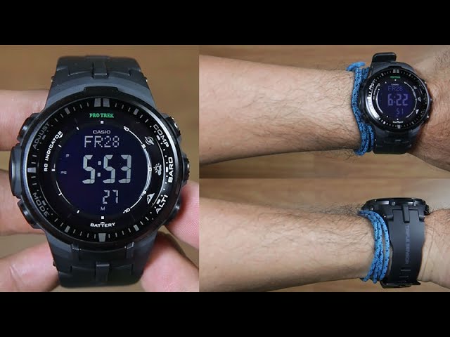 CASIO PROTREK PRW-3000-1A ALL BLACK - UNBOXING - YouTube