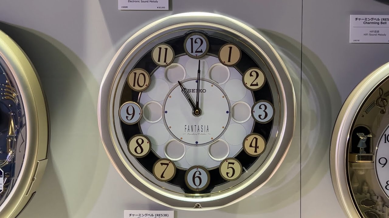 仕掛けが細かい！SEIKO FANTASIAからくり時計（RE546S） - YouTube