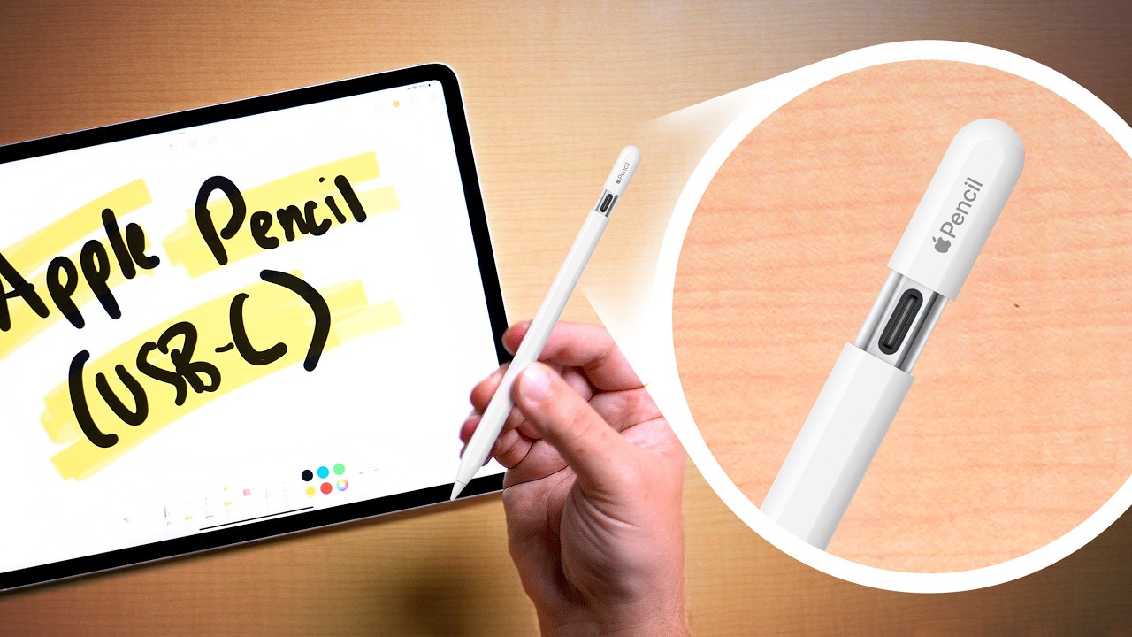 New Apple Pencil (USB-C) - Unboxing & Hands-On! - YouTube