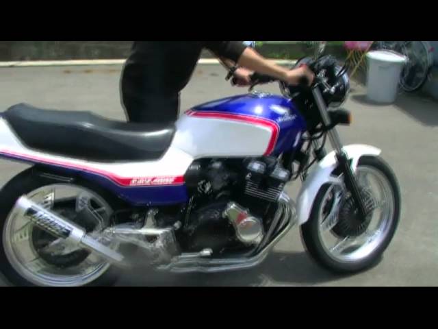 CBX400F 青白 - YouTube