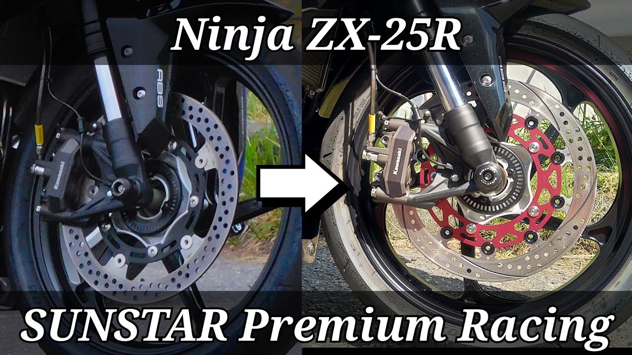 ZX-25R】 カスタム ブレーキローターをサンスターのプレミアム