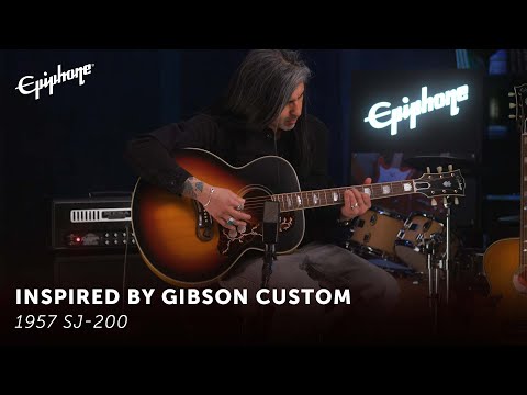 Epiphone 1957 SJ-200 - Epiphone Inspired by Gibson Custom - YouTube