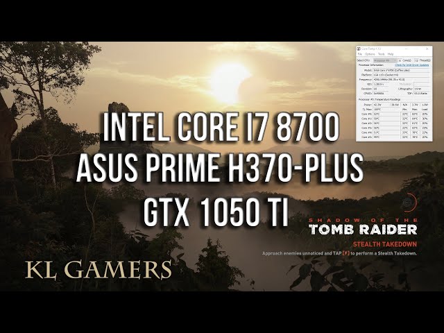 intel Core i7 8700 ASUS PRIME H370-PLUS 16GB DDR4 GTX 1050 Ti