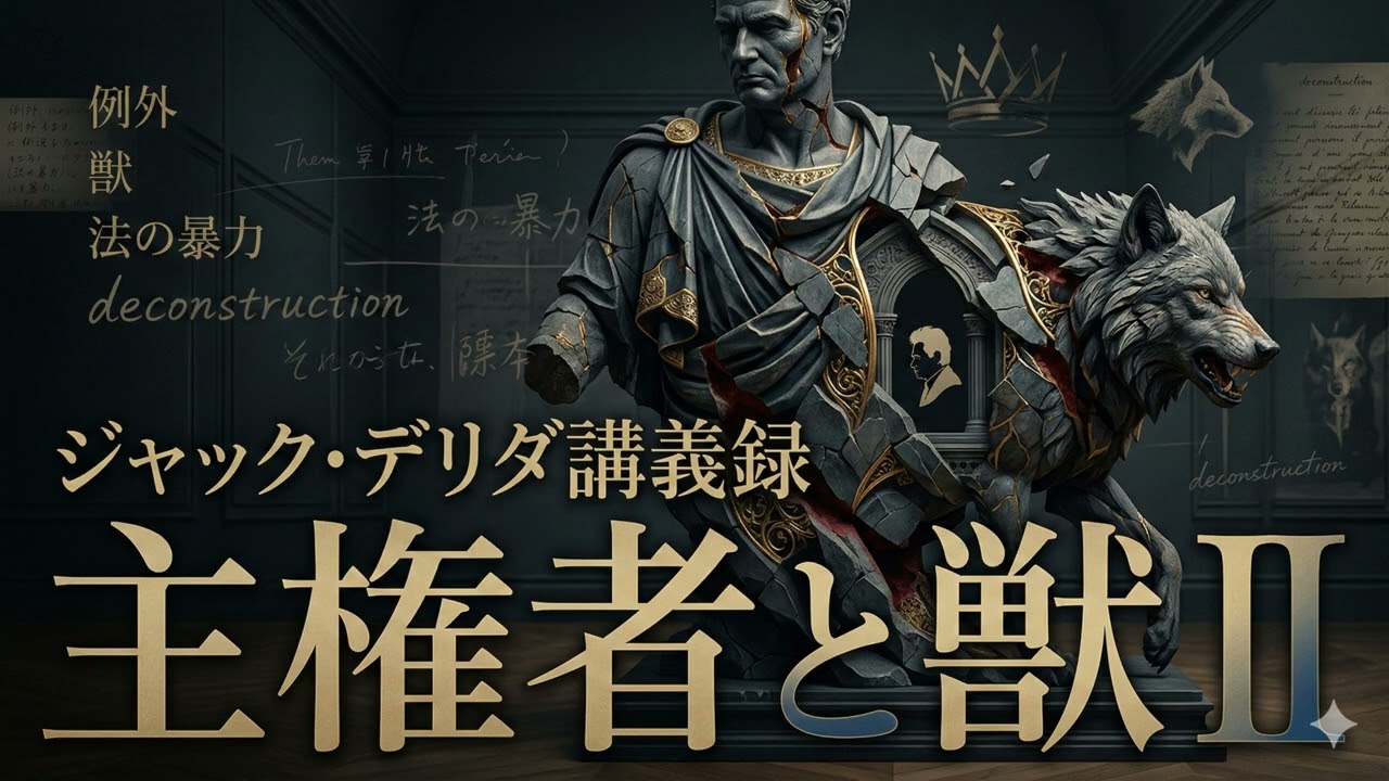 ジャック・デリダ『講義録 主権者と獣Ⅱ』 - YouTube